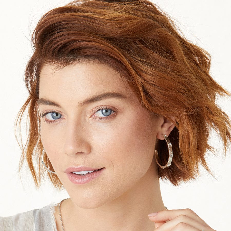 Brighton Meridian Zenith Station Hoop Earrings – Silver - Juli's Wearable Art