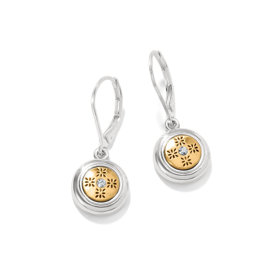 Brighton Mosaic Round Mini Leverback Earrings – Silver - Gold - Juli's Wearable Art