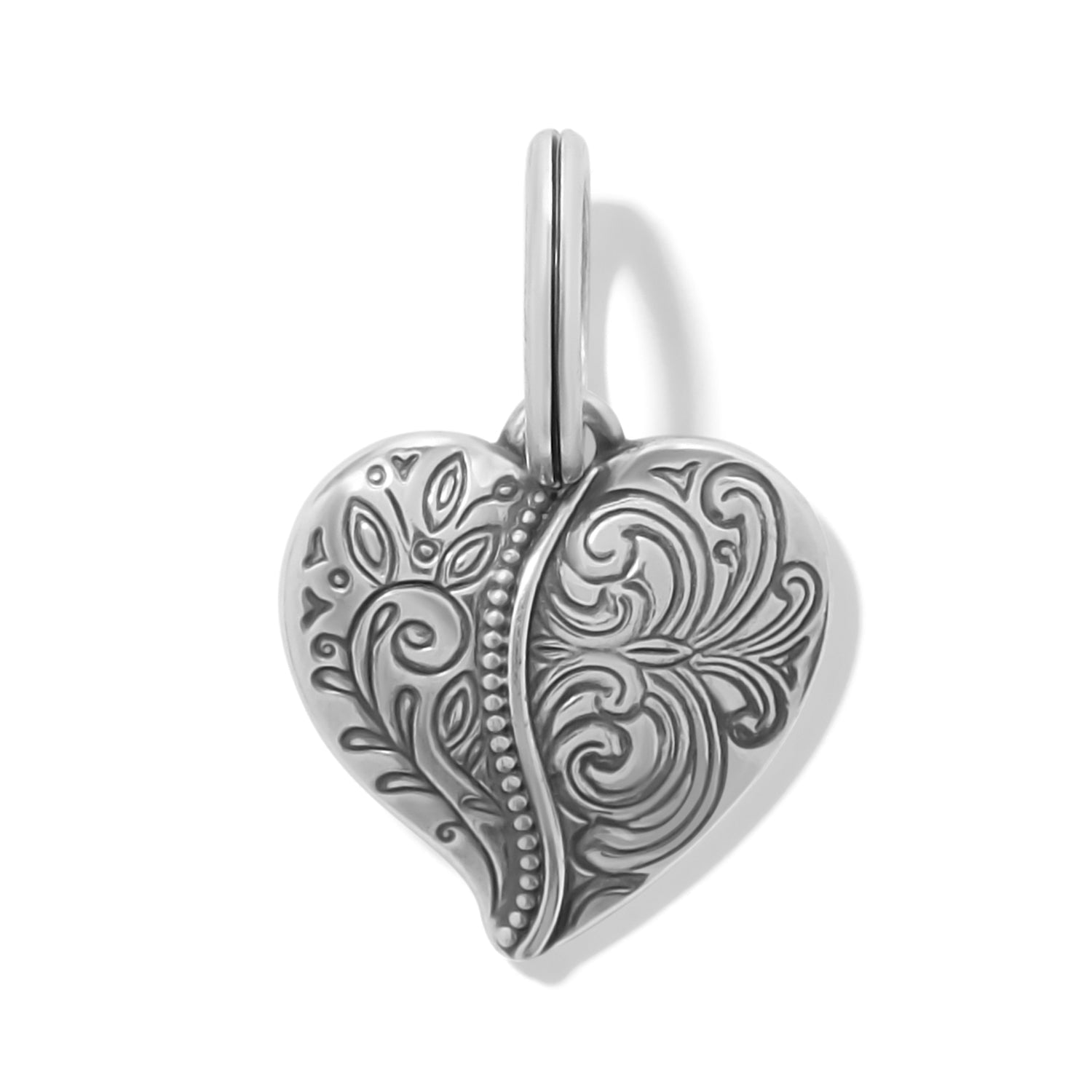Brighton Ornate Heart Charm - Juli's Wearable Art