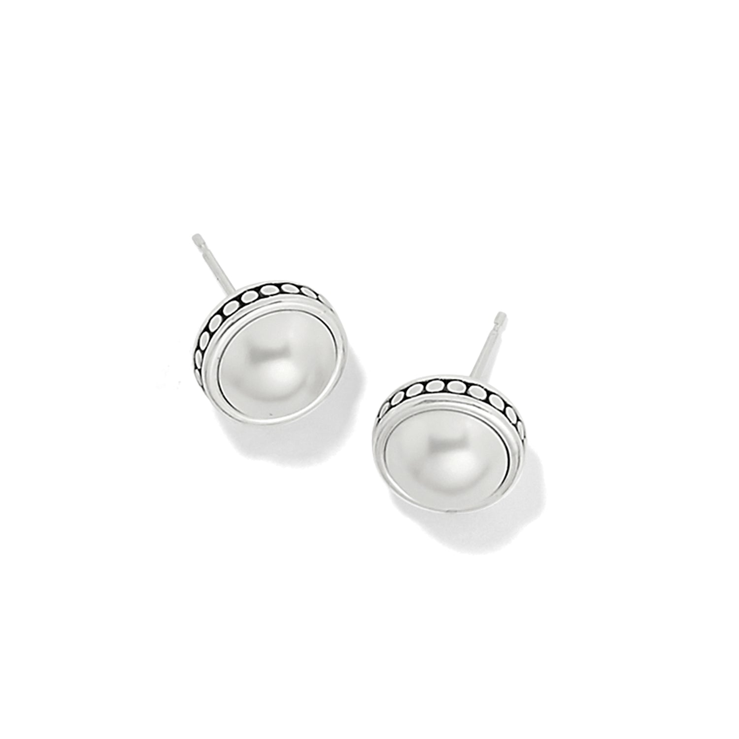 Brighton Pebble Dot Pearl Post Earrings - Juli's Wearable Art