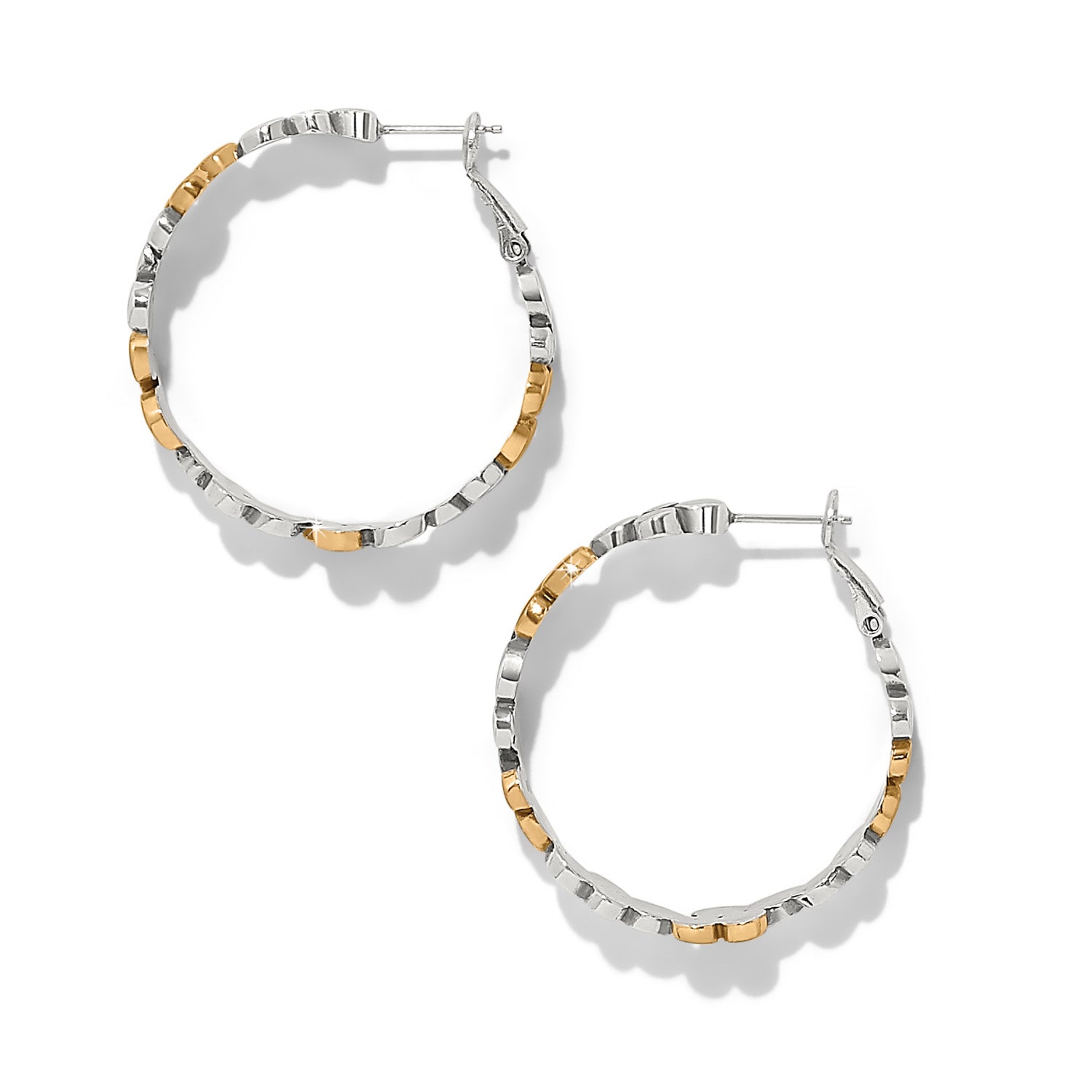 Brighton Pebble Edge Large Hoop Earrings - Juli's Wearable Art