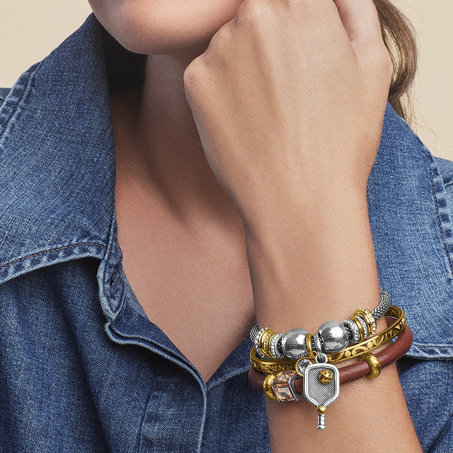 Brighton Pickle Ball Charm - Juli's Wearable Art