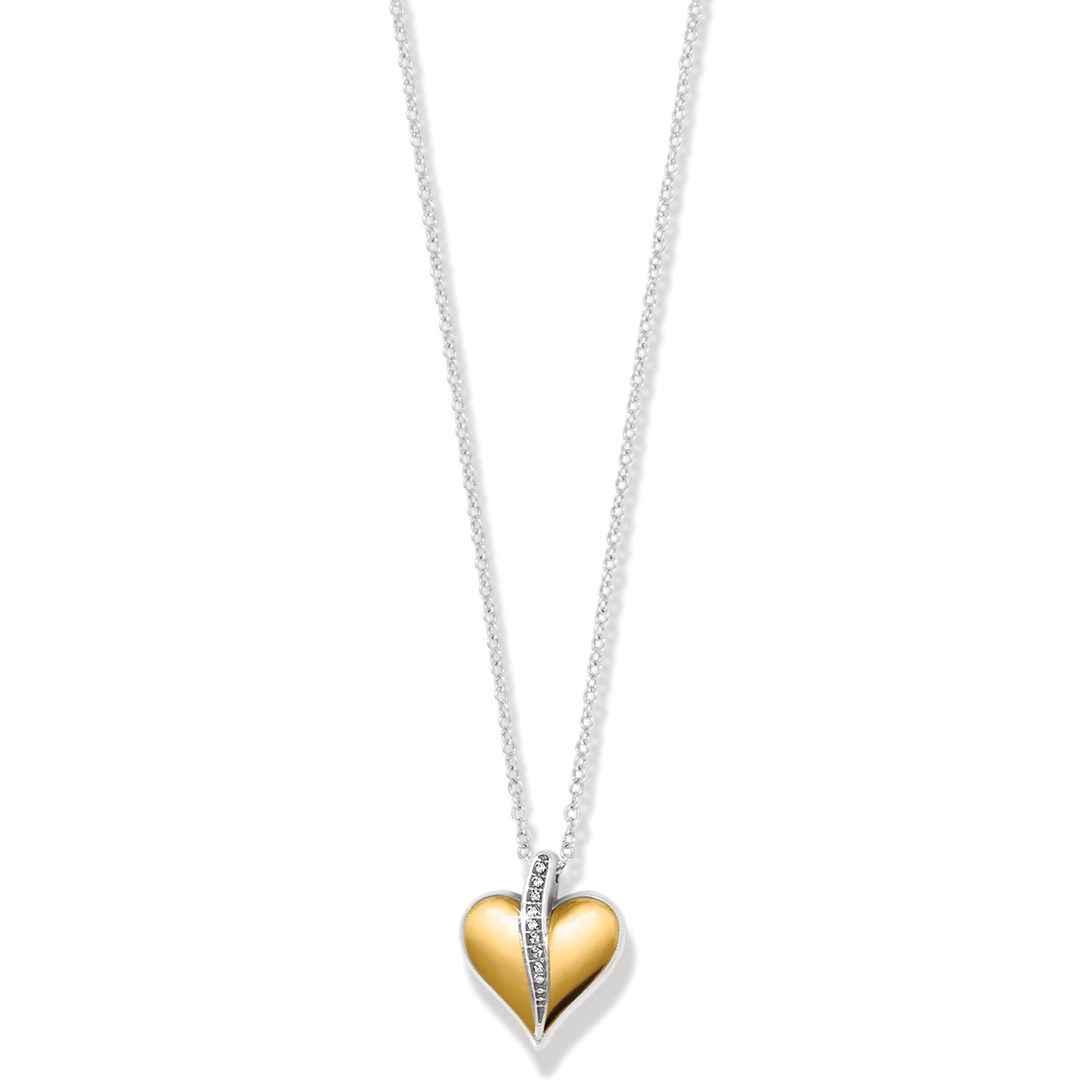 Brighton Precious Heart Two Tone Petite Necklace - Juli's Wearable Art