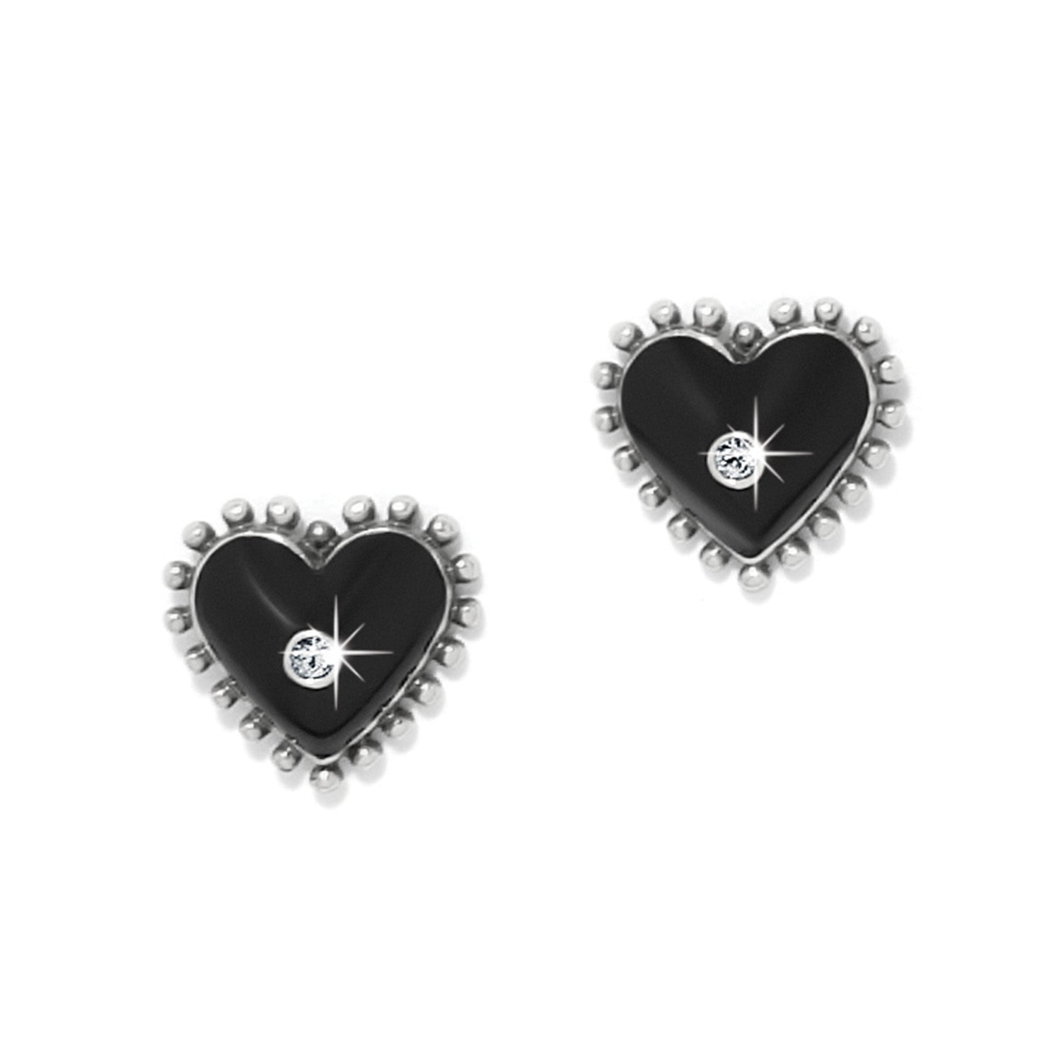 Brighton Pretty Tough Amour Heart Post Earrings - Juli's Wearable Art