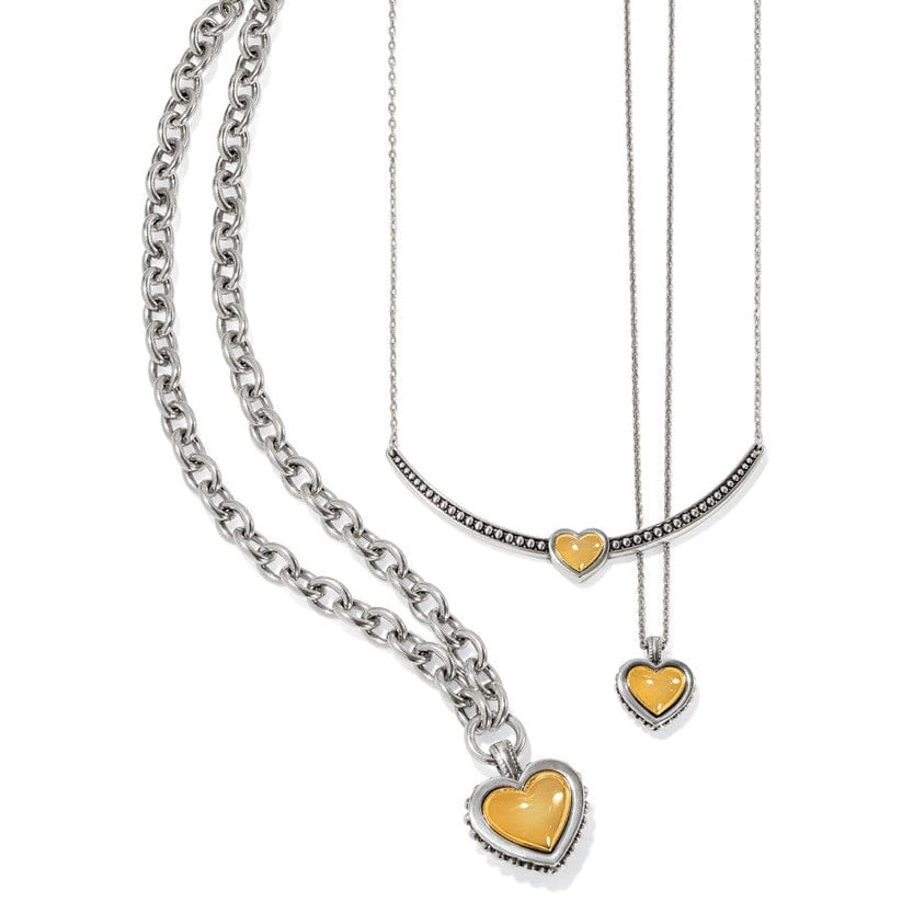 Brighton Pretty Tough Bold Heart Bar Necklace - Juli's Wearable Art