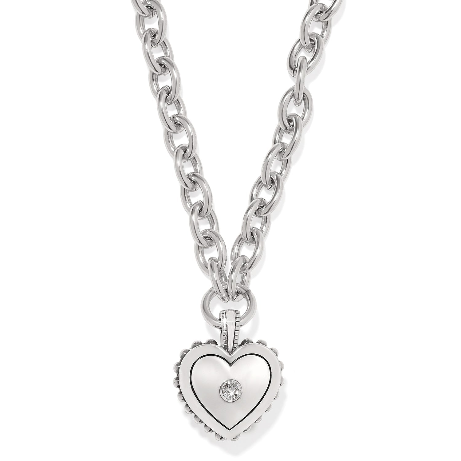 Brighton Pretty Tough Bold Heart Necklace - Juli's Wearable Art