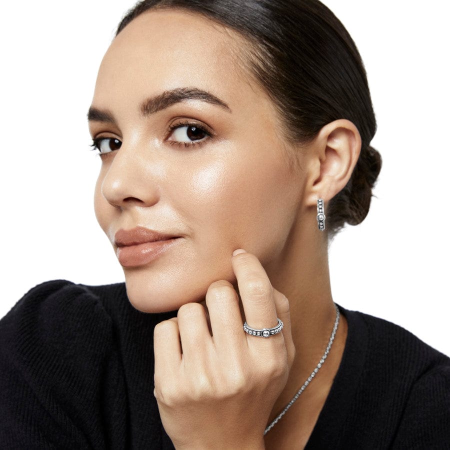 Brighton Pretty Tough Hoop Earrings – Silver - Juli's Wearable Art