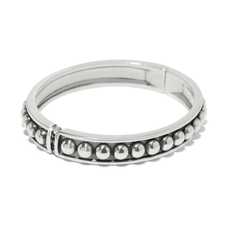 Brighton Pretty Tough Stud Hinged Bangle – Silver - Juli's Wearable Art
