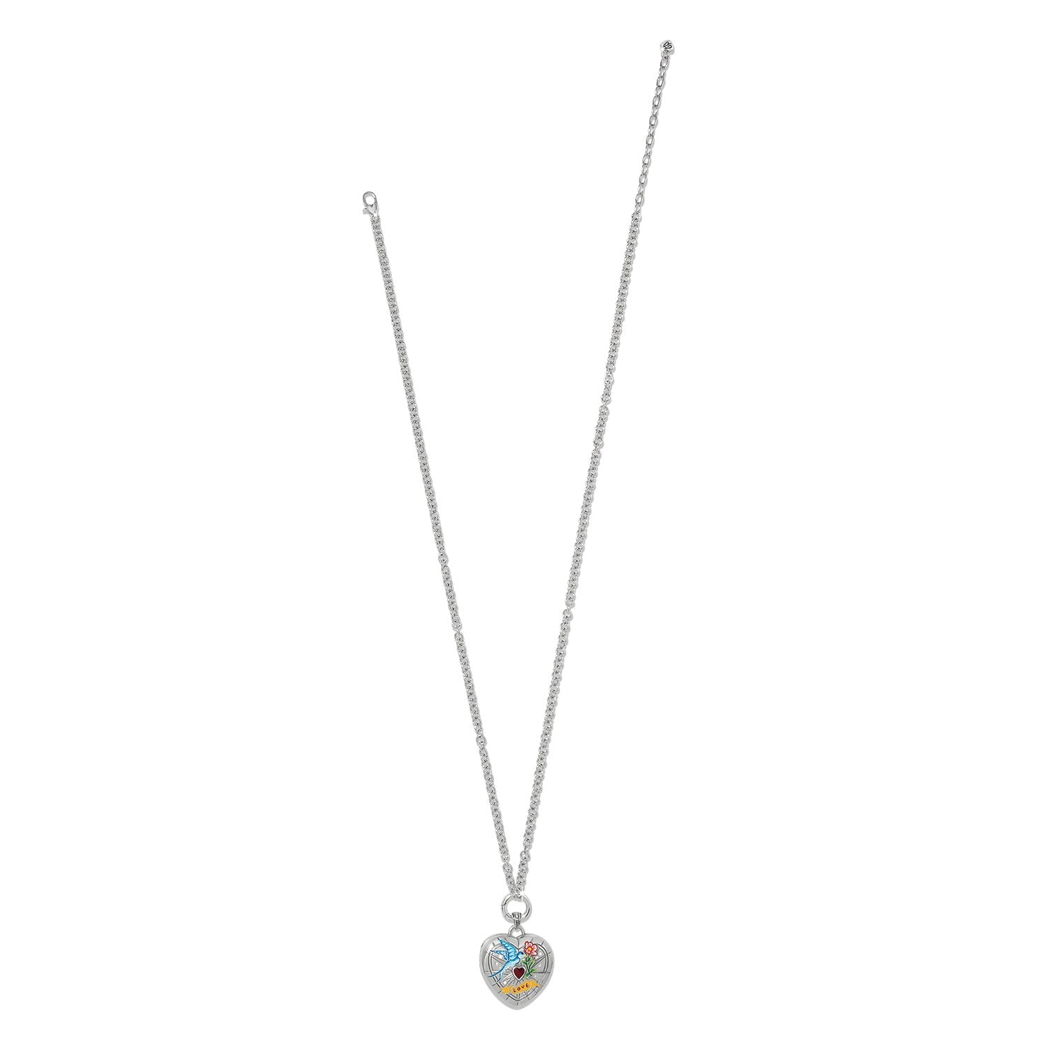 Brighton Reverie Bluebird Heart Locket Necklace - Juli's Wearable Art