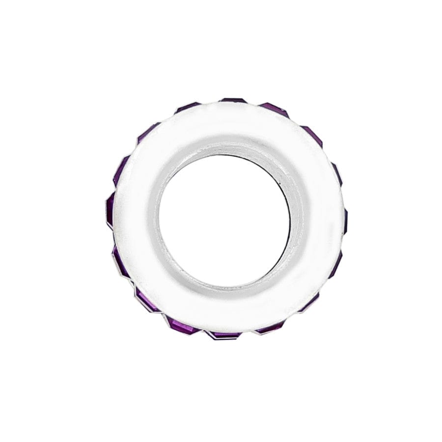 Brighton Spectrum Crystal Bead | Silver & Amethyst Purple - Juli's Wearable Art