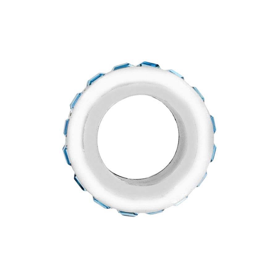 Brighton Spectrum Crystal Bead | Silver & Aqua - Juli's Wearable Art