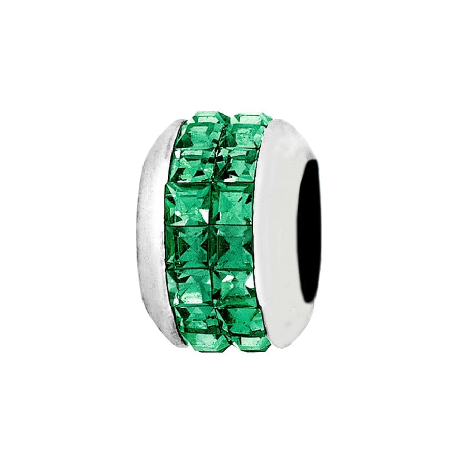 Brighton Spectrum Crystal Bead | Silver & Green - Juli's Wearable Art