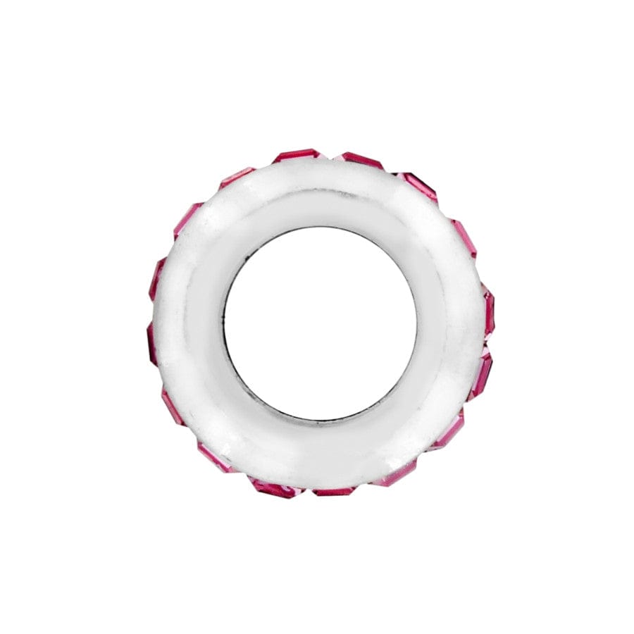 Brighton Spectrum Crystal Bead | Silver & Light Rose Pink - Juli's Wearable Art