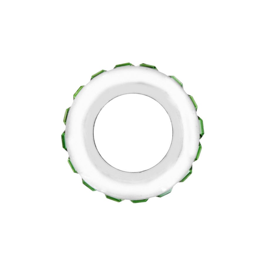 Brighton Spectrum Crystal Bead | Silver & Peridot Green - Juli's Wearable Art