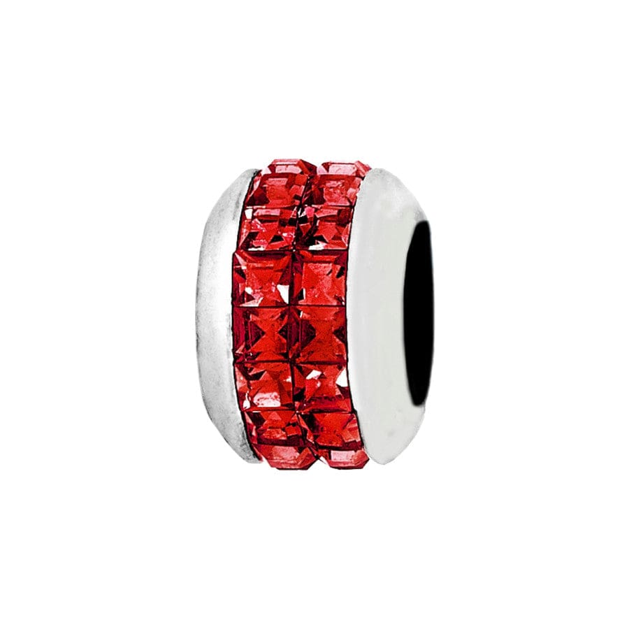 Brighton Spectrum Crystal Bead | Silver & Red - Juli's Wearable Art