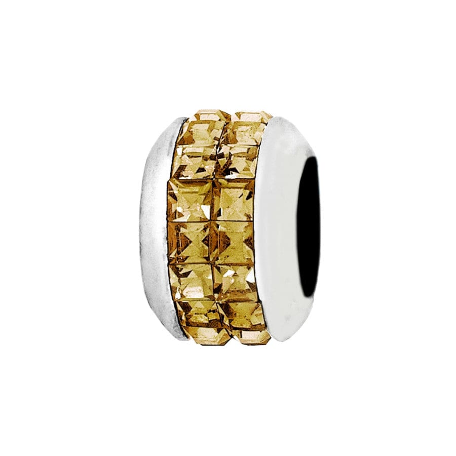 Brighton Spectrum Crystal Bead | Silver & Topaz - Juli's Wearable Art