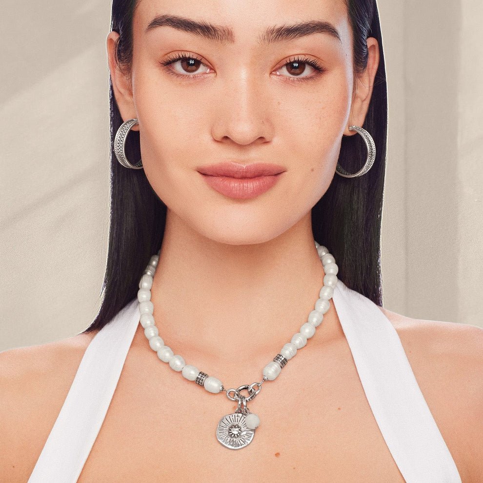 Brighton Token Charm Pearl Necklace - Juli's Wearable Art