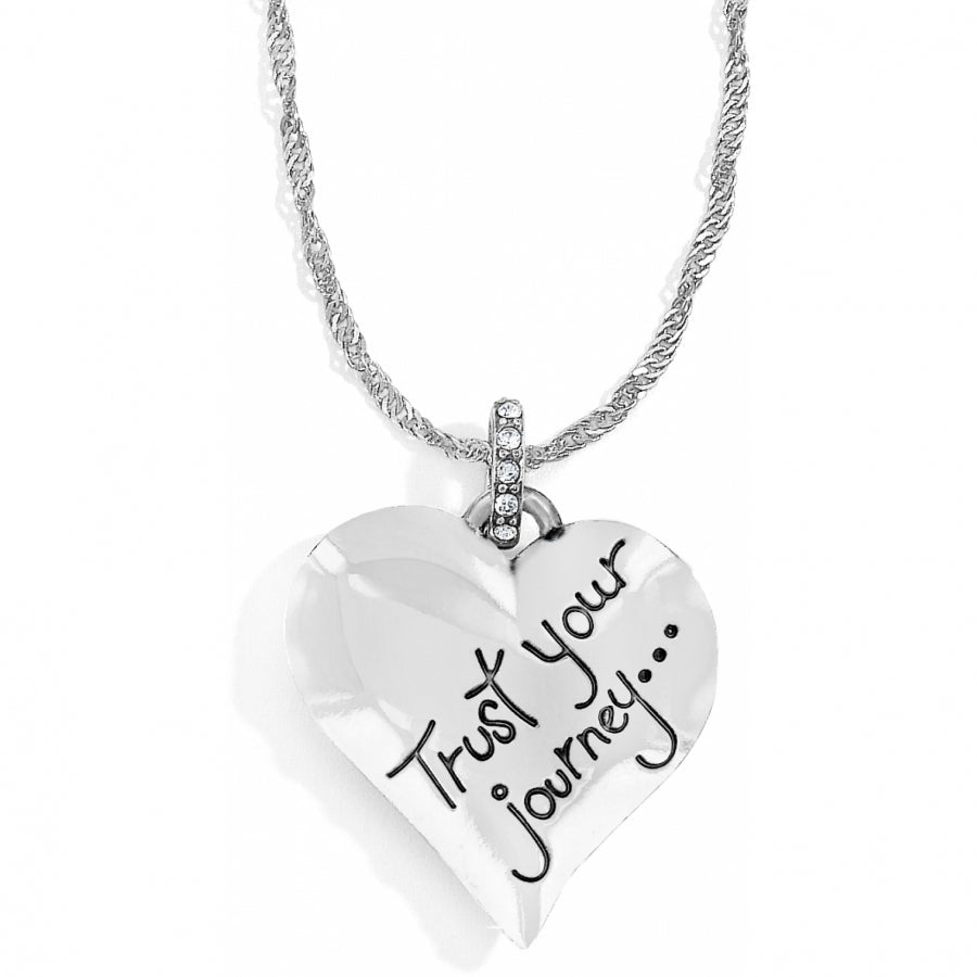 Brighton Trust Your Journey Heart Necklace | Aqua - Juli's Wearable Art