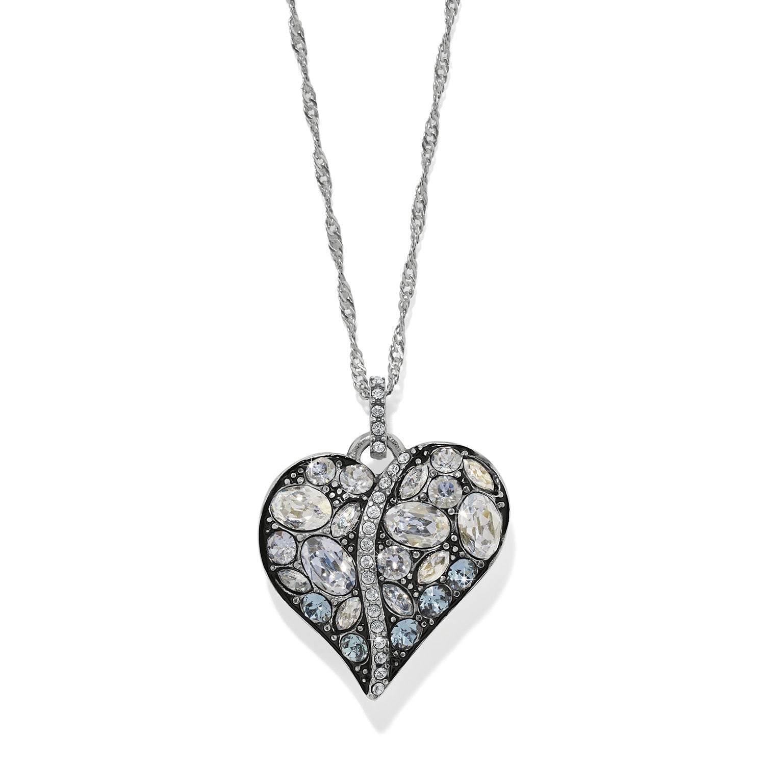 Brighton Trust Your Journey Heart Necklace | Aqua - Juli's Wearable Art