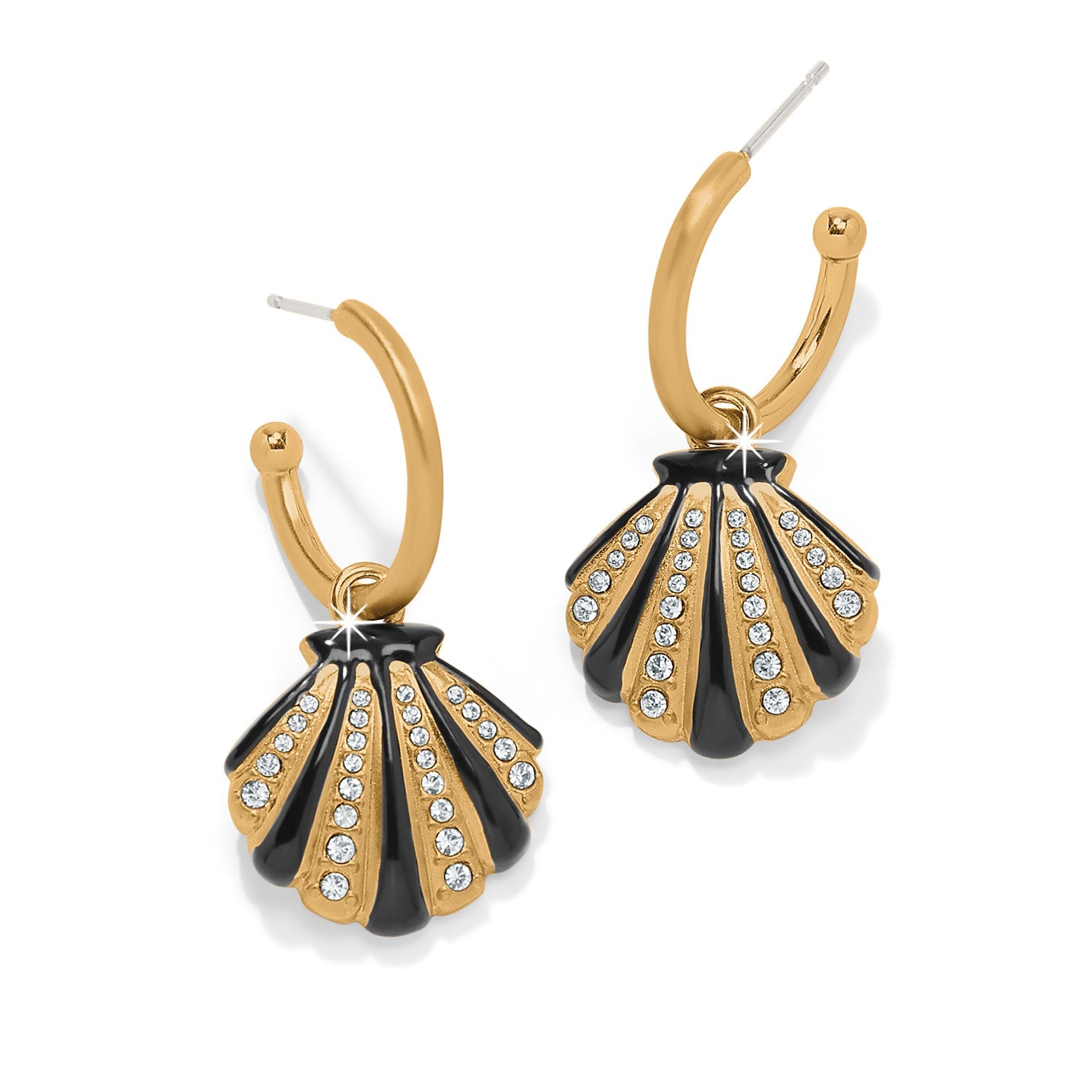 Brighton Twilight Waters Shell Hoop Earrings - Juli's Wearable Art