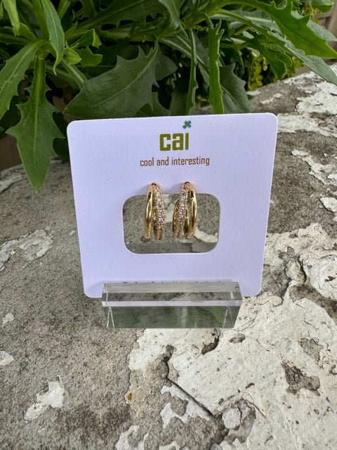 CAI Hoop Stud Earrings - Juli's Wearable Art