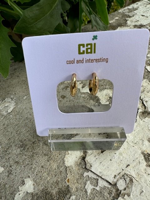 CAI Hoop Stud Earrings - Juli's Wearable Art