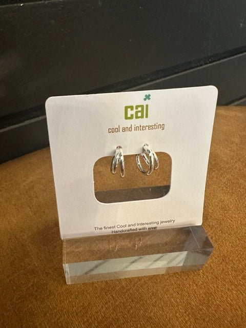 CAI Hoop Stud Earrings - Juli's Wearable Art