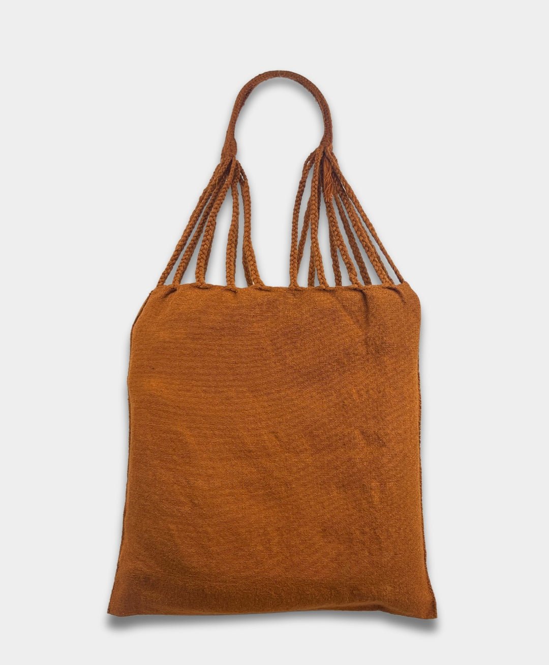 Carmela Camel Brown Handmade Bag – Traditional Waist Loom Artisan Weaving - Juli's Wearable Art