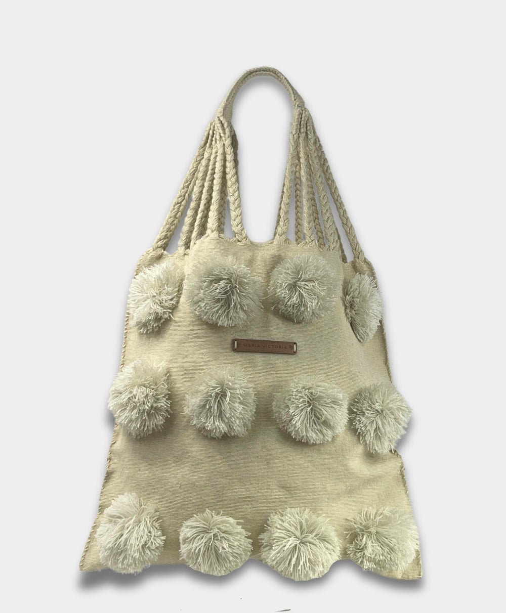 Carmela Ivory Handmade Bag – Traditional Waist Loom Artisan Weaving - Juli's Wearable Art
