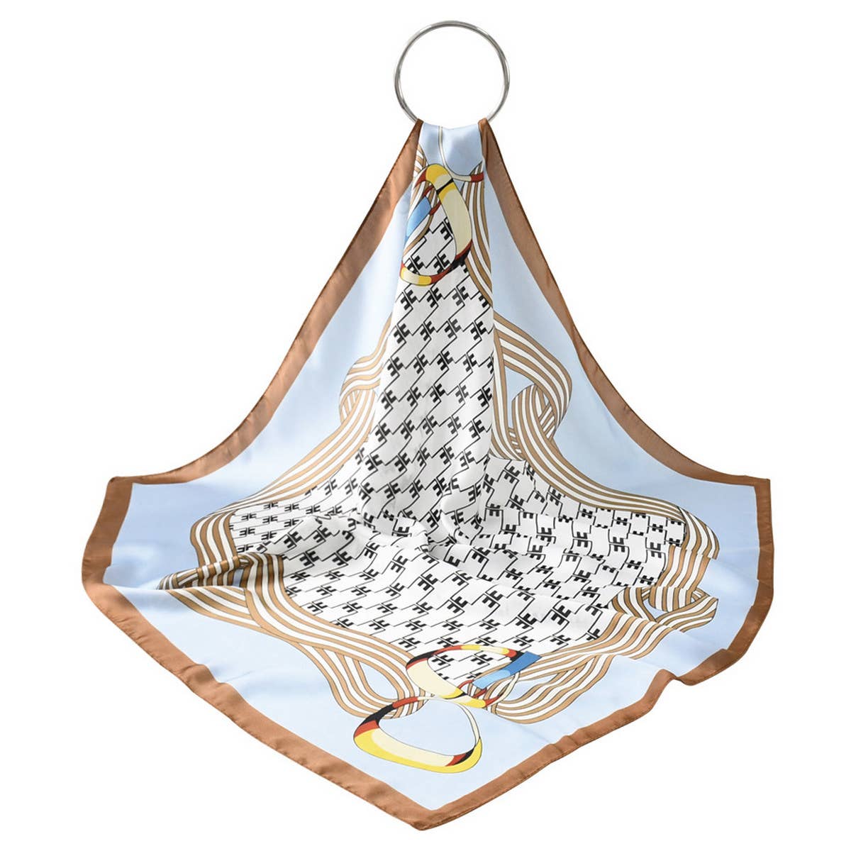 Chain Print Square Scarf - Juli's Wearable Art