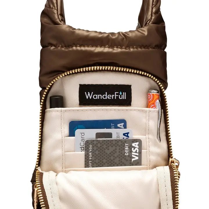 Chocolate Brown Shiny Hydrobag® with Matching Solid Strap - Juli's Wearable Art