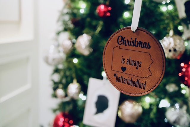 Christmas is always betterinbedford Ornament - Juli's Wearable Art