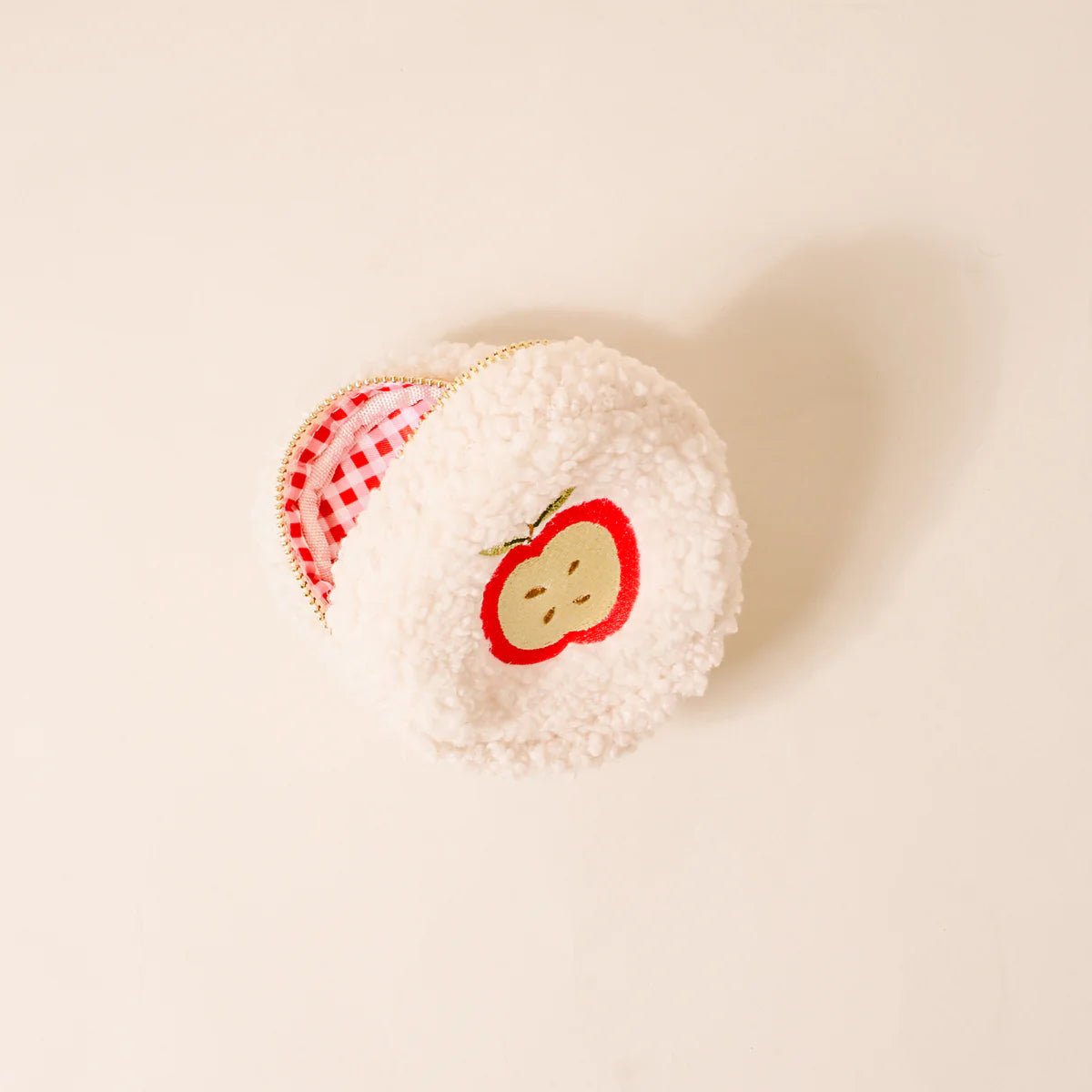 Circle - Apple Teddy Pouch - Juli's Wearable Art