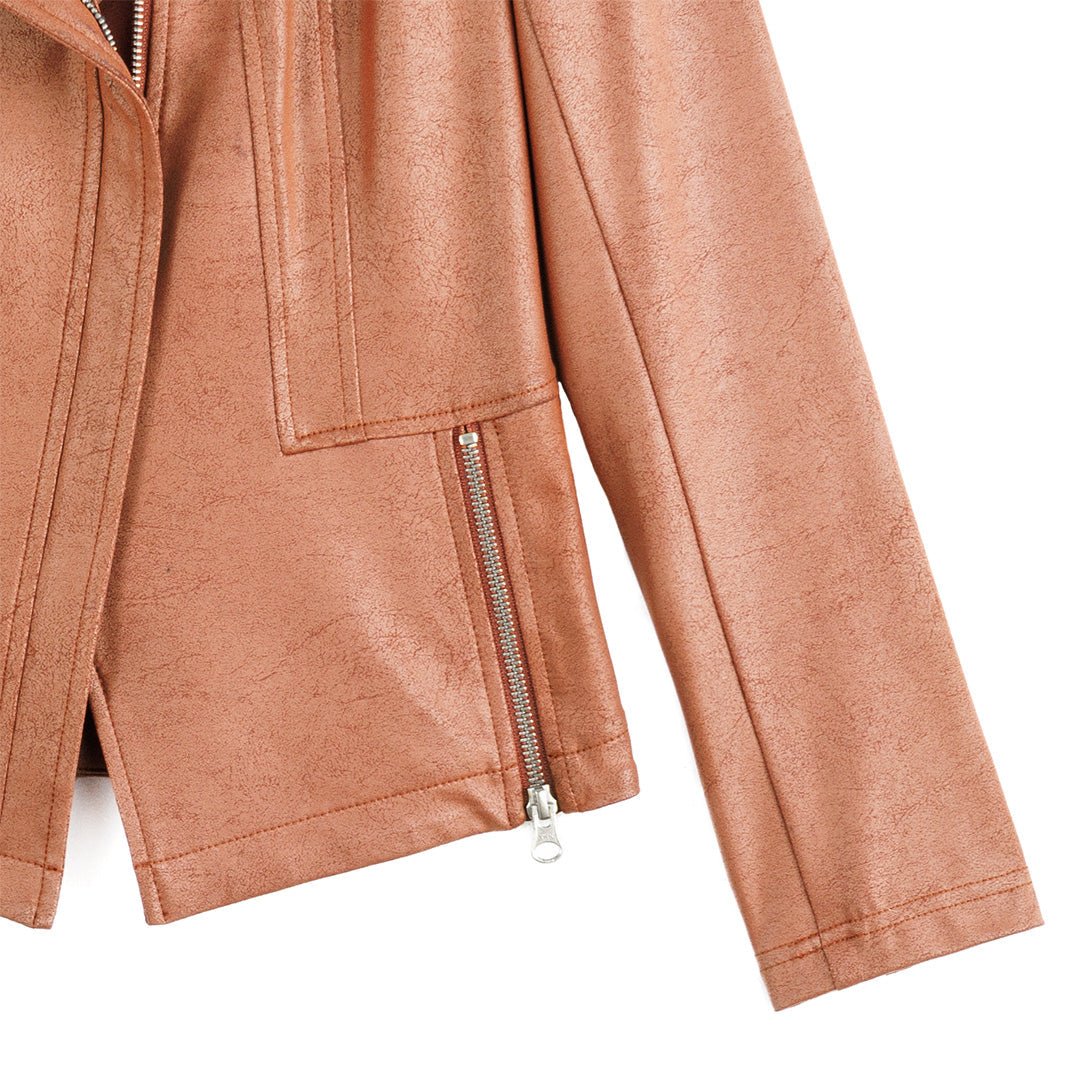 Clara Sunwoo Liquid Leather™ Signature Jacket - Tan - Juli's Wearable Art