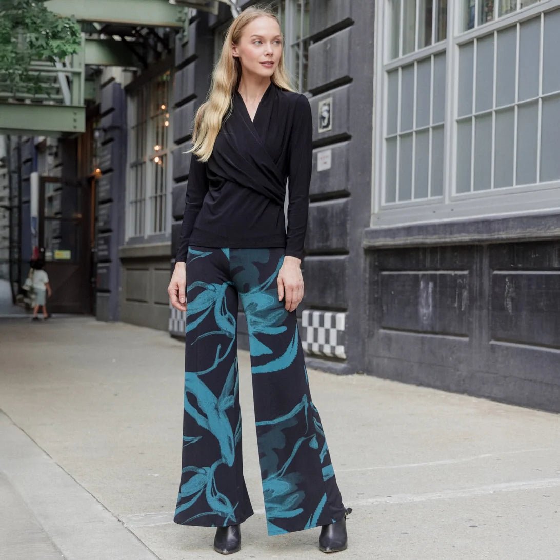 Clara Sunwoo Palazzo Pant - Floral Eclipse - Juli's Wearable Art