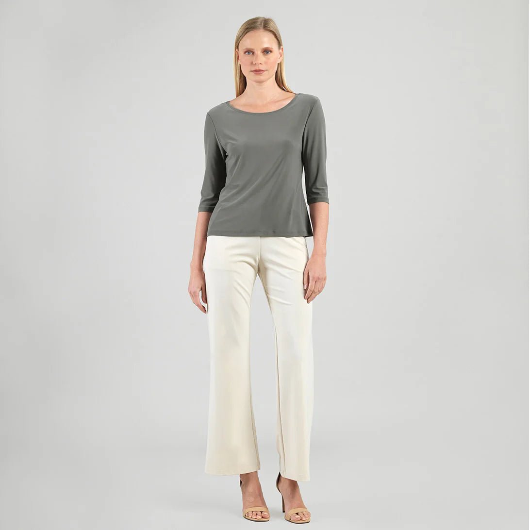 Clara Sunwoo Scoop Neck Half Sleeve Top - Juli's Wearable Art