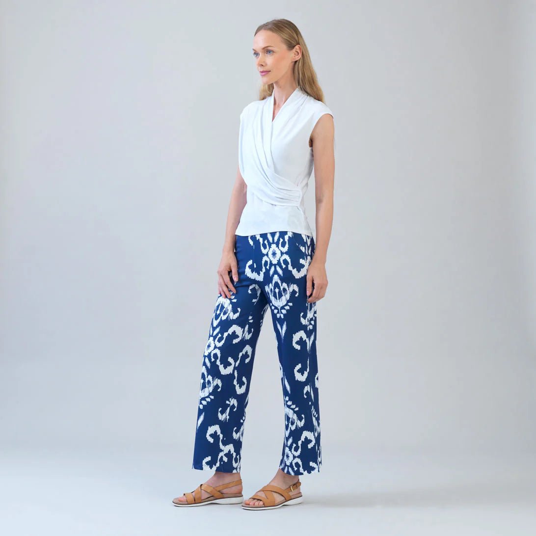 Clara Sunwoo Surplice Crossover Top | White - Juli's Wearable Art