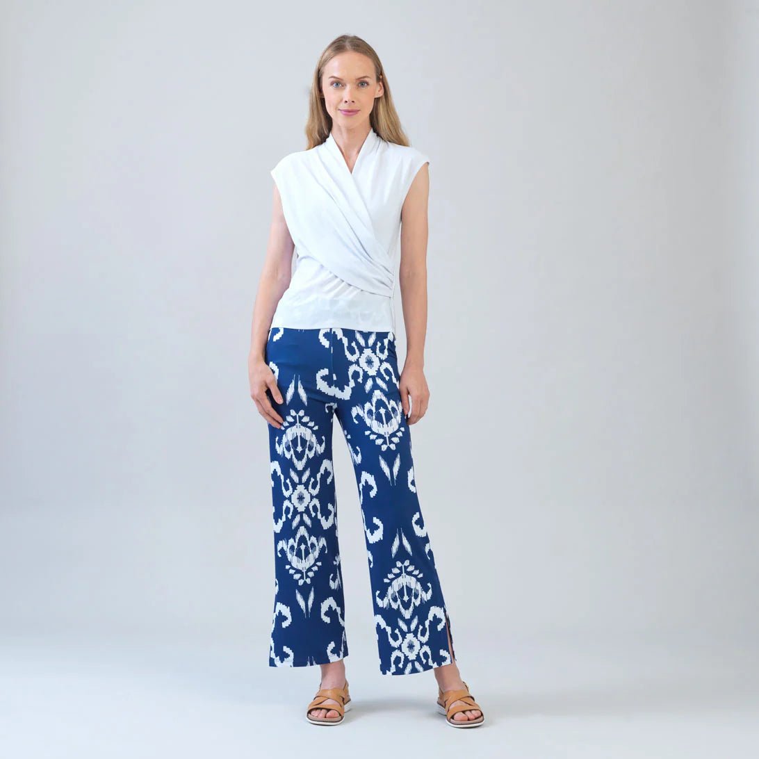 Clara Sunwoo Surplice Crossover Top | White - Juli's Wearable Art