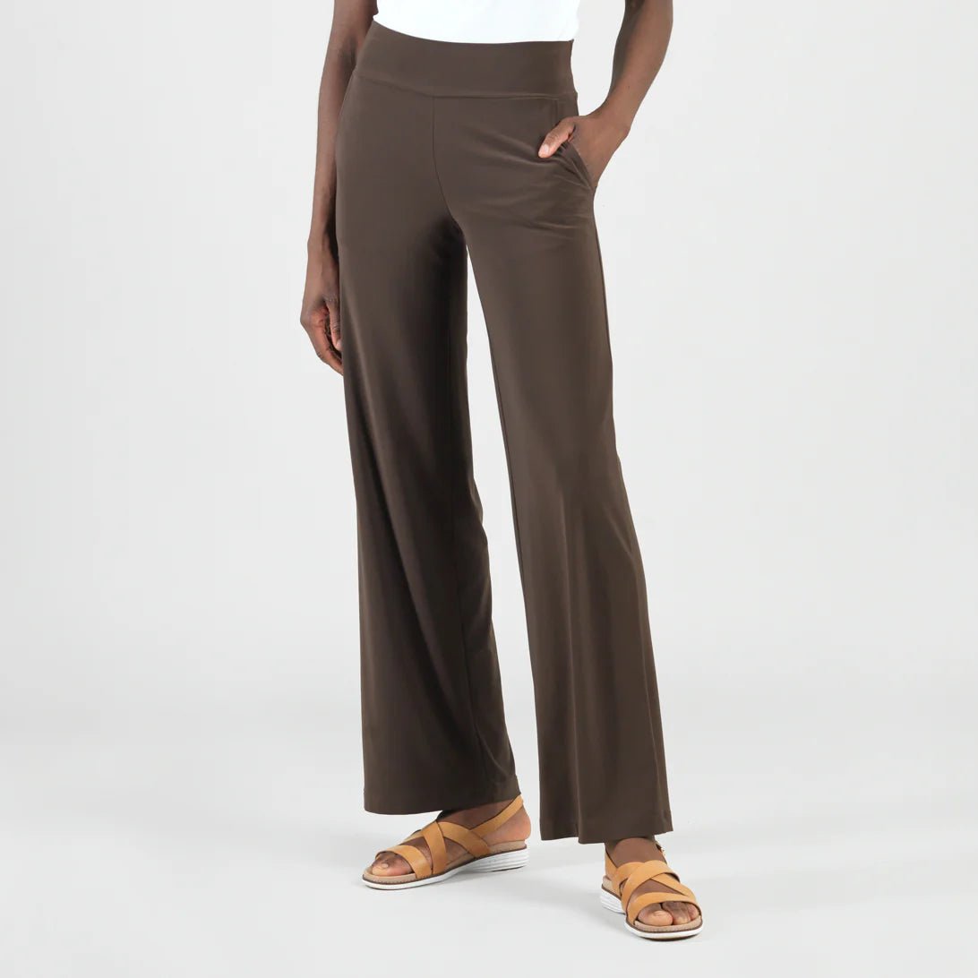 Clara Sunwoo Wide Leg Pocket Pant - Brown - Juli's Wearable Art