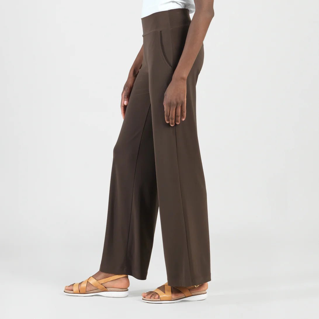 Clara Sunwoo Wide Leg Pocket Pant - Brown - Juli's Wearable Art