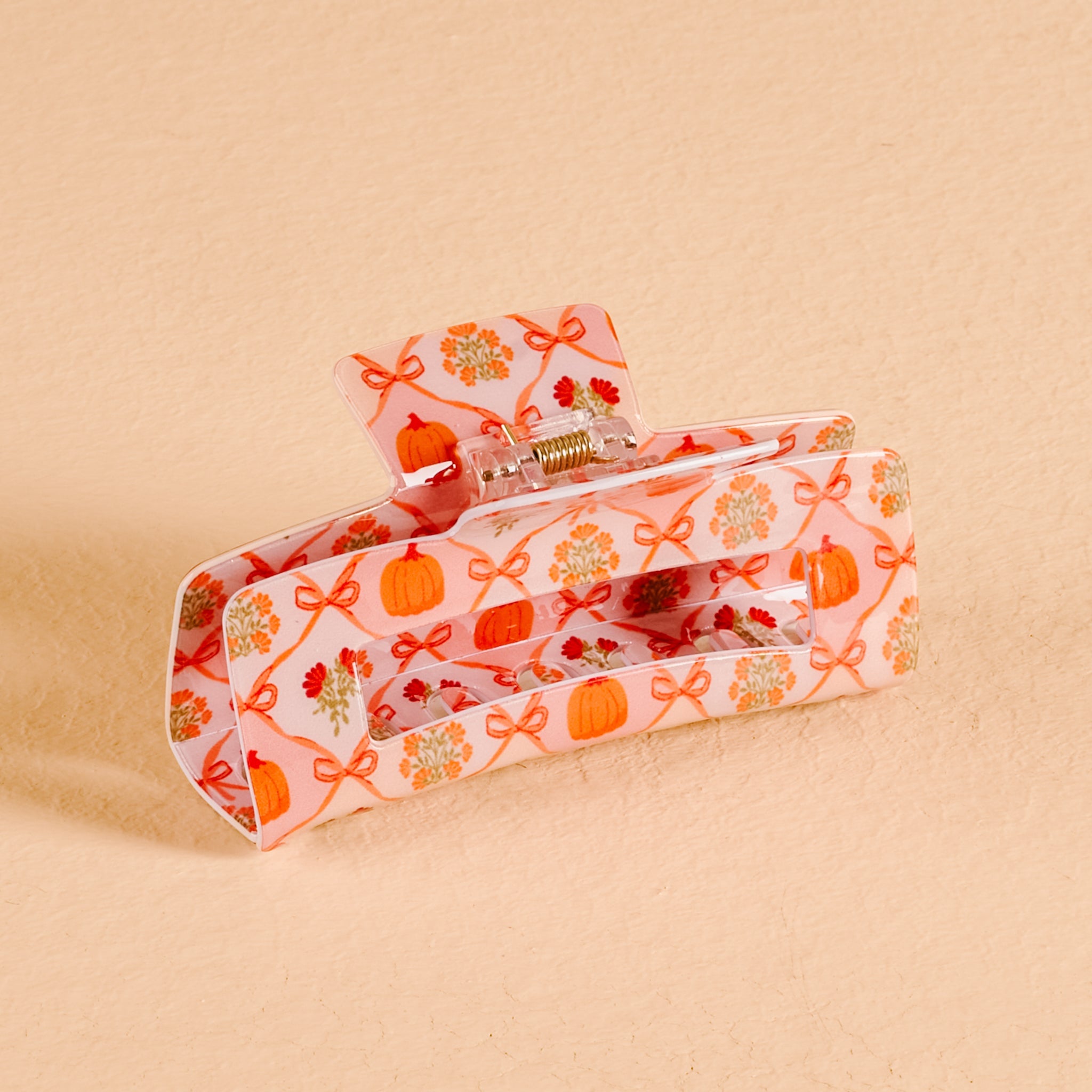 Claw Clip - Patchwork Pumpkins - Juli's Wearable Art