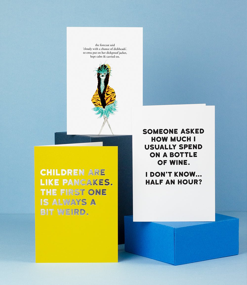 Cool, straight - talking Humor Greeting Cards - Juli's Wearable Art