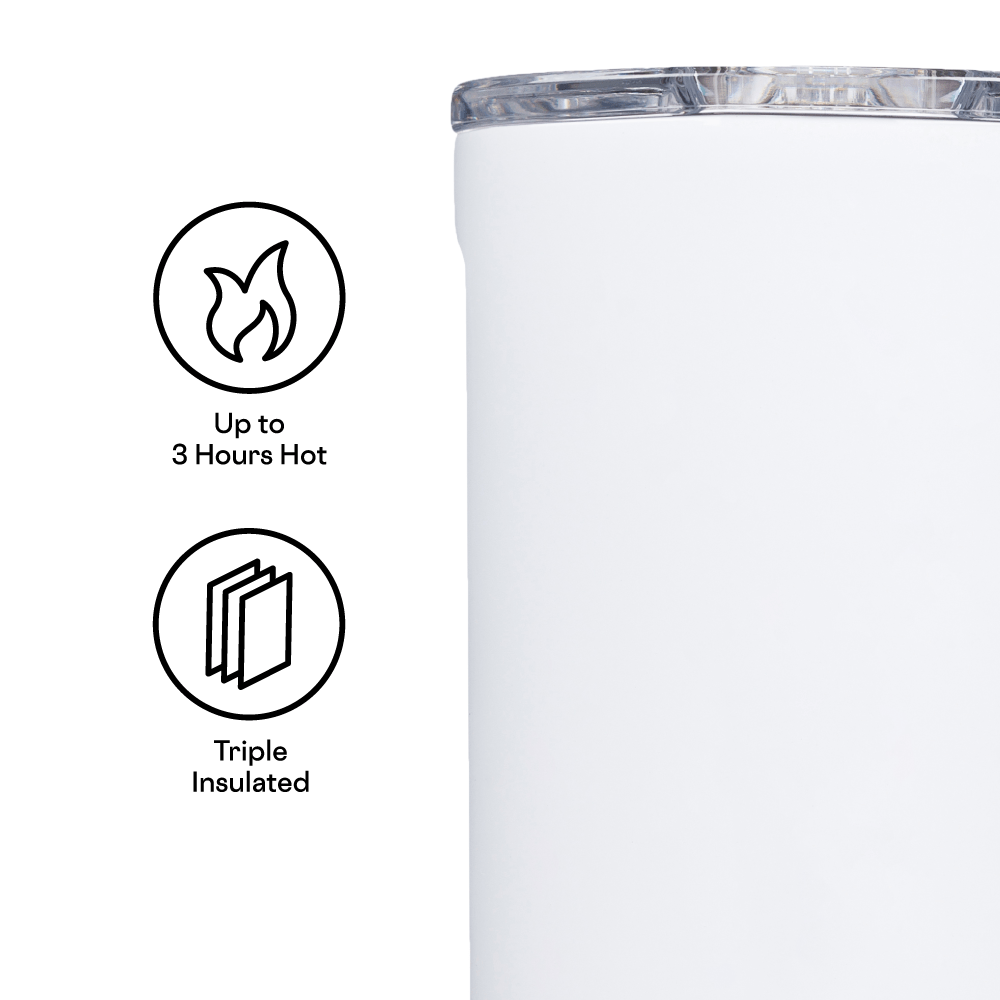 Corkcicle 16oz Travel Mug - Snowdrift - Juli's Wearable Art