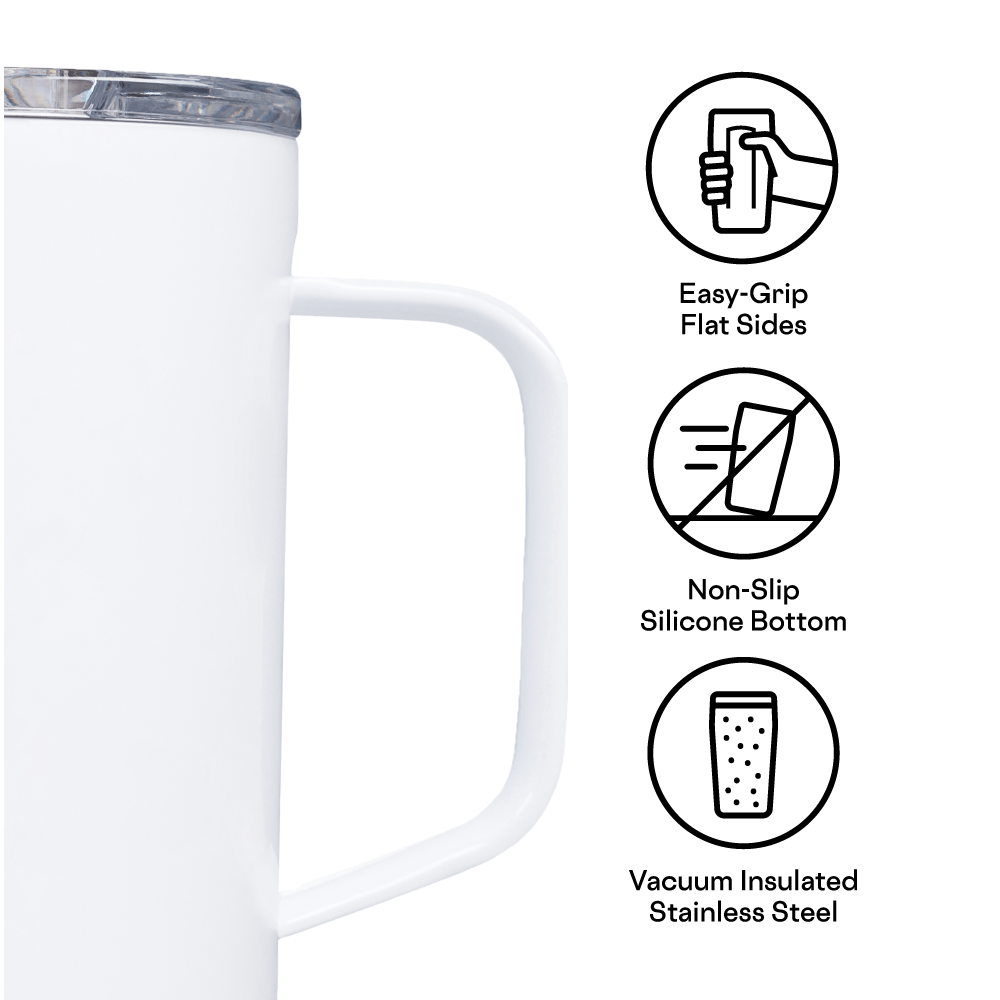 Corkcicle 16oz Travel Mug - Snowdrift - Juli's Wearable Art