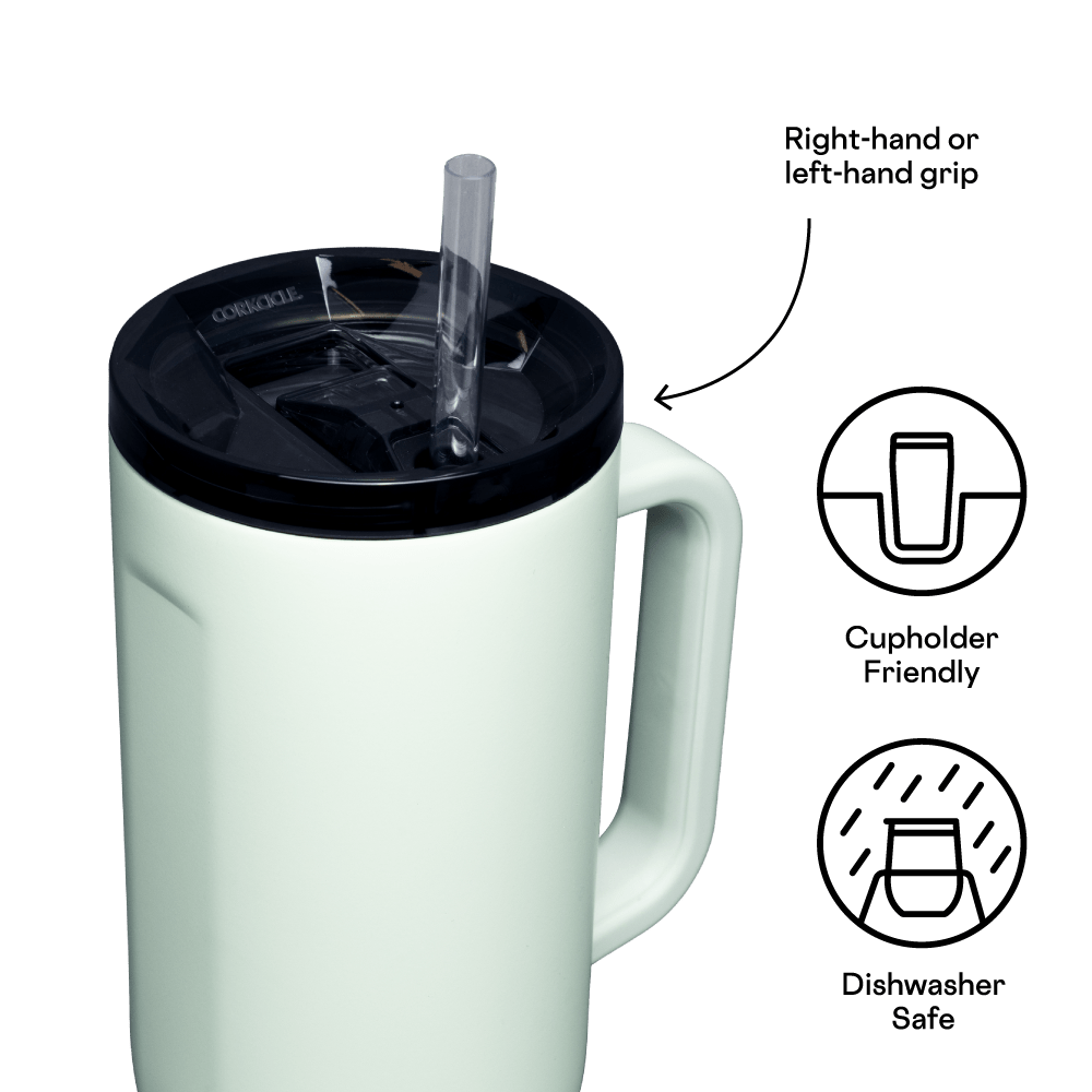 Corkcicle 40oz Cruiser Insulated Tumbler with Handle - Sage Mist - Juli's Wearable Art