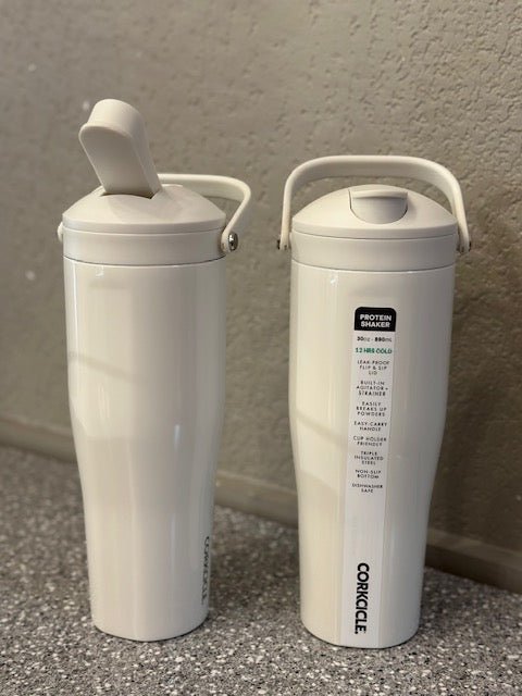Corkcicle Protein Shaker - Oatmilk - Juli's Wearable Art