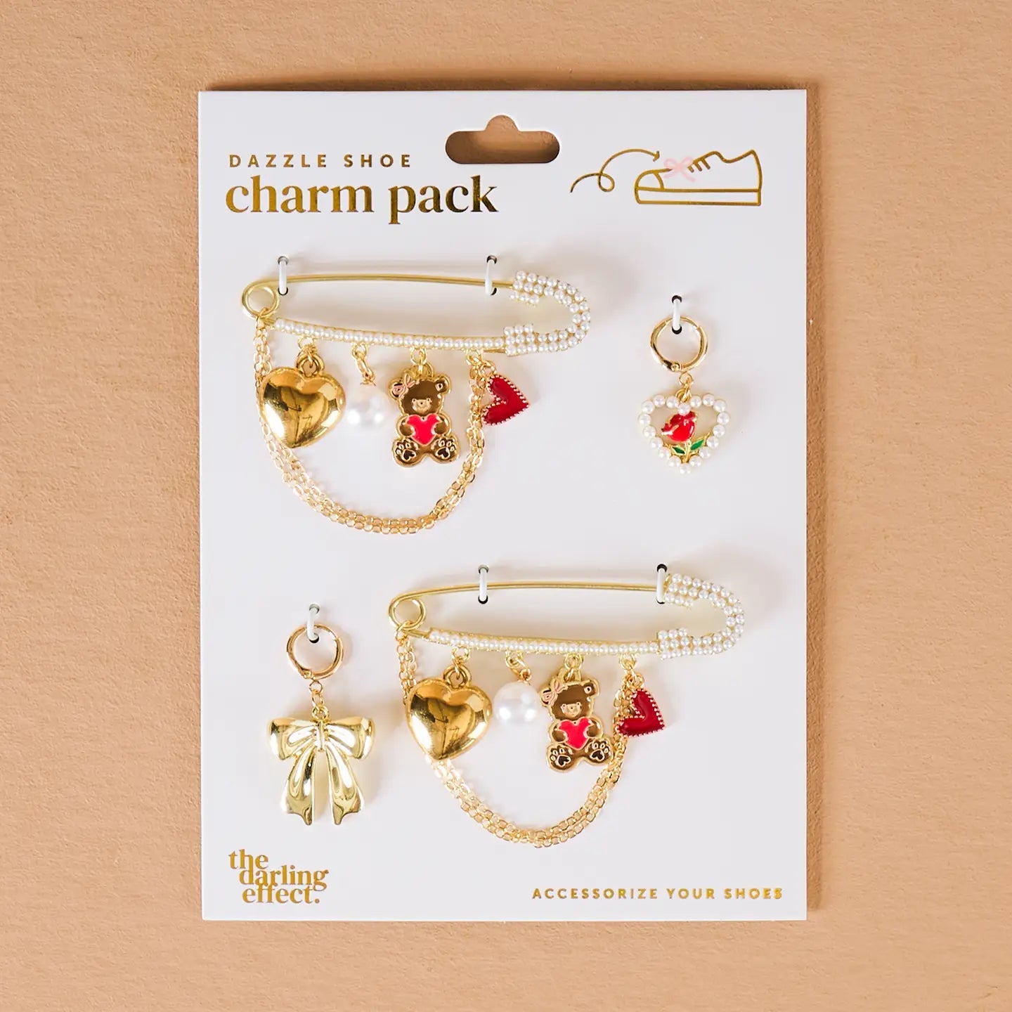 Dazzle Shoe Charm Pack - Beary in Love - Juli's Wearable Art