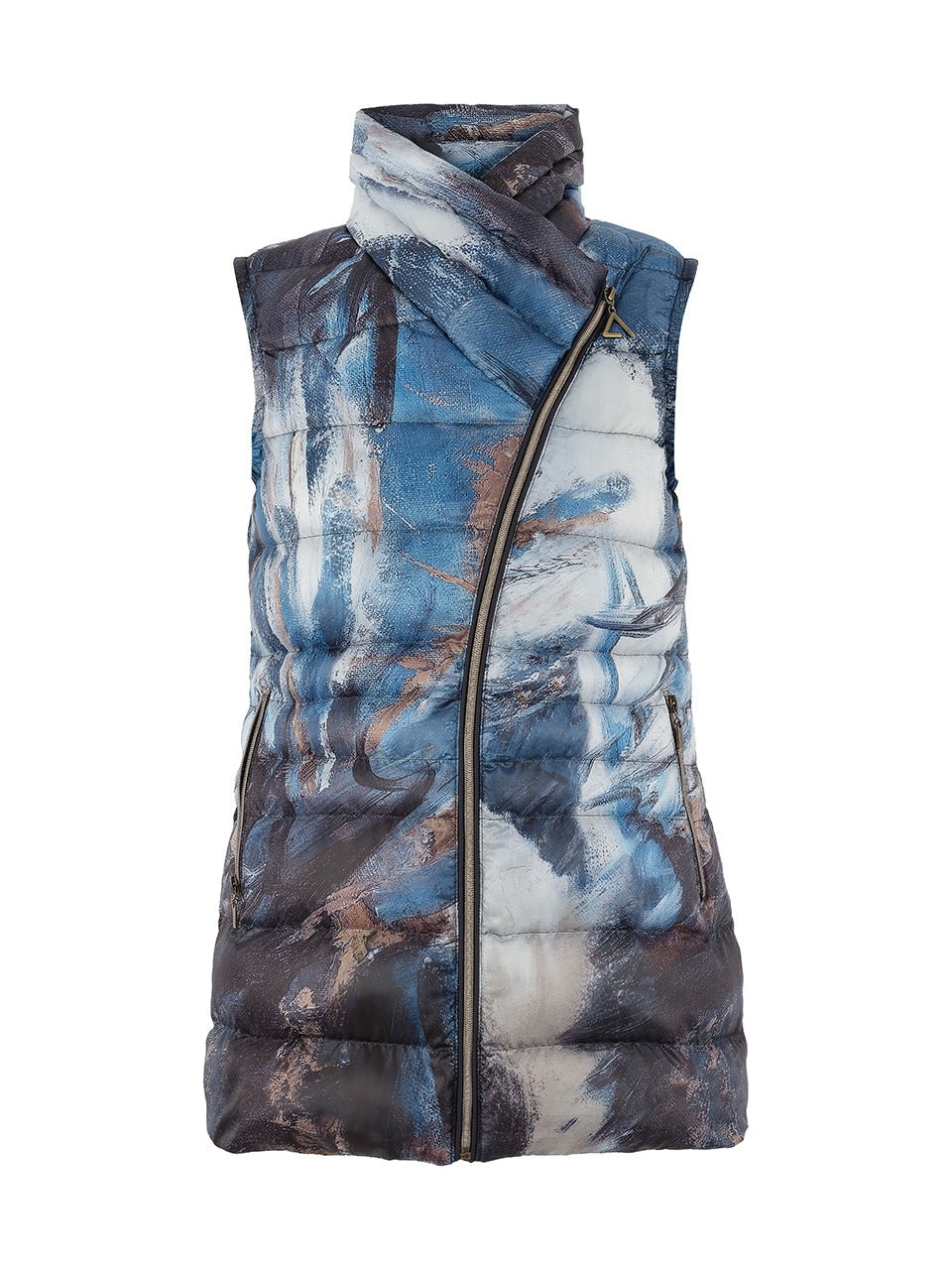 Dolcezza Abstract Detail Puffer Vest - Juli's Wearable Art