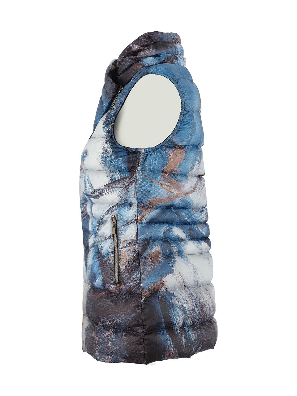 Dolcezza Abstract Detail Puffer Vest - Juli's Wearable Art
