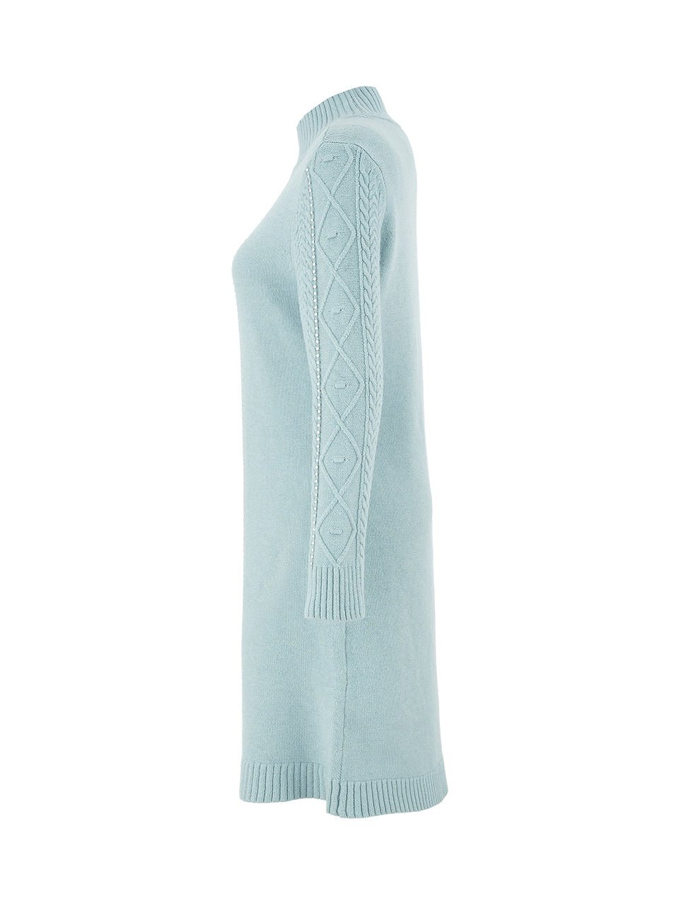 Dolcezza Embellished Long Knit Dress | Seafoam - Juli's Wearable Art